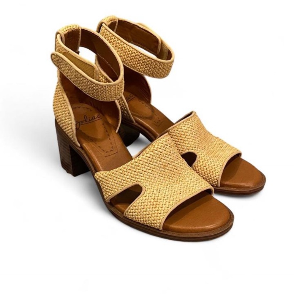 Zodiac Tan Woven Sandals